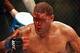 May 26, 2012; Las Vegas, NV, USA; Blood drips down the forehead of Antonio Silva during his fight against Cain Velasquez during UFC 146 at the MGM Grand Garden event center. Mandatory Credit: Ron Chenoy-USA TODAY Sports