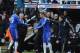 NEWCASTLE UPON TYNE, ENGLAND - FEBRUARY 02: Demba Ba of Chelsea is substituted with Fernando Torres after being kicked in the face by Fabricio Coloccini of Newcastle United during the Barclays Premier League match between Newcastle United and Chelsea at