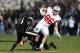 WEST LAFAYETTE, IN - NOVEMBER 2: Jeff Heuerman #86 of the Ohio State Buckeyes makes a 34-yard reception to set up a touchdown in the first half of the game against the Purdue Boilermakers at Ross-Ade Stadium on November 2, 2013 in West Lafayette, Indiana.