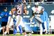 Nov 10, 2013; Chicago, IL, USA; Detroit Lions wide receiver Calvin Johnson (81) scores the winning touchdown against Chicago Bears cornerback Charles Tillman (33) and strong safety Major Wright (21)during the second half at Soldier Field. Detroit defeats