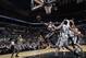 SAN ANTONIO, TX - December 7: Paul George #24 of the Indiana Pacers glides to the basket against the San Antonio Spurs during the game at the AT&T Center on December 7, 2013 in San Antonio, Texas. NOTE TO USER: User expressly acknowledges and agrees that,