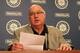 SEATTLE - JULY 09: Executive Vice President & GM Jack Zduriencik of the Seattle Mariners speaks to the media at a press conference announcing a trade of starting pitcher Cliff Lee in exchange for first baseman Justin Smoak, pitcher Blake Beavan, Double-A