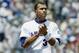ARLINGTON, TX - APRIL 17: Alex Rodriguez #3 of the Texas Rangers claps while on th field during the game against the Anaheim Angels at the Ballpark in Arlington on April 17, 2003 in Arlington, Texas. The Rangers defeated the Angels 9-7. (Photo by Ronal
