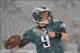 Dec 8, 2013; Philadelphia, PA, USA; Philadelphia Eagles quarterback Nick Foles (9) warming up prior to the game against the Detroit Lions at Lincoln Financial Field. Mandatory Credit: Jeffrey G. Pittenger-USA TODAY Sports