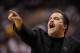 PHILADELPHIA - APRIL 24: Head coach Stan Van Gundy of the Orlando Magic directs his team during Game Three of the Eastern Conference Quarterfinals during the 2009 NBA Playoffs against the Philadelphia 76ers at the Wachovia Center on April 24, 2009 in Phi