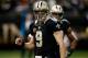 NEW ORLEANS, LA - DECEMBER 08: Drew Brees #9 of the New Orleans Saints reacts after throwing a pass against the Carolina Panthers at Mercedes-Benz Superdome on December 8, 2013 in New Orleans, Louisiana. (Photo by Chris Graythen/Getty Images)