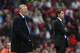 MANCHESTER, UNITED KINGDOM - SEPTEMBER 01: Manchester United Manager Sir Alex Ferguson (L) and Sunderland Manager Roy Keane watch the action during the Barclays Premier League match between Manchester United and Sunderland at Old Trafford on September 1,