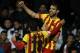 CARTAGENA, SPAIN - DECEMBER 06: Cesc Fabregas (R) of Barcelona celebrates after scoring with his teammate Jordi Alba during the Copa del Rey Round of 32 match between FC Cartagena and FC Barcelona at Estadio Cartagonova on December 06, 2013 in Cartagena,