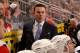 GLENDALE, AZ - NOVEMBER 09: Head Coach Adam Oates of the Washington Capitals looks on from the bench against the Phoenix Coyotes at Jobing.com Arena on November 9, 2013 in Glendale, Arizona. (Photo by Norm Hall/NHLI via Getty Images)