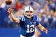 INDIANAPOLIS, IN - DECEMBER 01: Andrew Luck #12 of the Indianapolis Colts throws a third quarter pass while playing the Tennessee Titans at Lucas Oil Stadium on December 1, 2013 in Indianapolis, Indiana. Indianapolis won the game 22-14. (Photo by Gregory