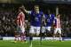 LIVERPOOL, ENGLAND - NOVEMBER 30: Seamus Coleman of Everton celebrates his goal during the Barclays Premier League match between Everton and Stoke City at Goodison Park on November 30, 2013 in Liverpool, England. (Photo by Jan Kruger/Getty Images)