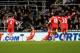 NEWCASTLE UPON TYNE, ENGLAND - DECEMBER 14: Jay Rodriguez of Southampton celebrates scoring the equalising goal during the Barclays Premier League match between Newcastle United and Southampton at St James' Park on December 14, 2013 in Newcastle upon Tyn