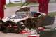 1 MAY 1994: THE ROTHMANS WILLIAMS CAR OF AYRTON SENNA OF BRAZIL LIES SHATTERED ON THE TRACK AFTER HE CRASHED INTO THE CONCRETE BARRIER DURING THE EARLY STAGES OF THE SAN MARINO FORMULA ONE GRAND PRIX AT IMOLA. SENNA SUSTAINED SERIOUS HEAD INJURIES IN TH