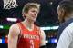 Dec 2, 2013; Salt Lake City, UT, USA; Houston Rockets center Omer Asik (3) reacts to a call during the first half against the Utah Jazz at EnergySolutions Arena. Mandatory Credit: Russ Isabella-USA TODAY Sports