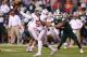 INDIANAPOLIS, IN - DECEMBER 07: Quarterback Braxton Miller #5 of the Ohio State Buckeyes delivers a pass during the Big Ten Conference Championship game against the Michigan State Spartans at Lucas Oil Stadium on December 7, 2013 in Indianapolis, Indiana