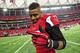 ATLANTA, GA - SEPTEMBER 15: Thomas DeCoud #28 of the Atlanta Falcons celebrates after the game against the St. Louis Rams at the Georgia Dome on September 15, 2013 in Atlanta, Georgia. (Photo by Scott Cunningham/Getty Images)