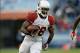 Dec 15, 2013; Nashville, TN, USA; Arizona Cardinals running back Andre Ellington (38) carries the ball against the Tennessee Titans during the first half at LP Field. Mandatory Credit: Don McPeak-USA TODAY Sports