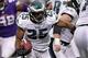 Dec 15, 2013; Minneapolis, MN, USA; Philadelphia Eagles running back LeSean McCoy (25) carries the ball during the third quarter against the Minnesota Vikings at Mall of America Field at H.H.H. Metrodome. Mandatory Credit: Brace Hemmelgarn-USA TODAY Sport