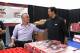MIAMI, FL - NOVEMBER 22: Erik Spoelstra and Pat Riley of the Miami Heat celebrates the annual Heat Thanksgiving Celebration on November 22, 2013 at the Miami Rescue Mission in Miami, Florida. NOTE TO USER: User expressly acknowledges and agrees that, by