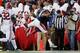 AUBURN, AL - NOVEMBER 30: Nick Marshall #14 of the Auburn Tigers fails to score on a second quarter touchdown attempt against the defense of C.J. Mosley #32 of the Alabama Crimson Tide at Jordan-Hare Stadium on November 30, 2013 in Auburn, Alabama. (Pho