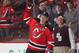 NEWARK, NJ - DECEMBER 16: Zach Parise #9 of the New Jersey Devils salutes the fans after being named the first star of the game against the Dallas Stars at the Prudential Center on December 16, 2011 in Newark, New Jersey. (Photo by Andy Marlin/NHLI via Ge