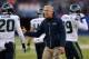 EAST RUTHERFORD, NJ - DECEMBER 15: Head coach Pete Carroll of the Seattle Seahawks during the 1st half of the Seattle Seahawks 23-0 win over the New York Giants at MetLife Stadium on December 15, 2013 in East Rutherford, New Jersey. (Photo by Ron Antonell
