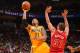 MIAMI, FL - DECEMBER 18: David West #21 of the Indiana Pacers shoots against the Miami Heat on December 18, 2013 at American Airlines Arena in Miami, Florida. NOTE TO USER: User expressly acknowledges and agrees that, by downloading and or using this phot
