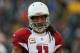GREEN BAY, WI - NOVEMBER 04: Larry Fitzgerald #11 of the Arizona Cardinals walks off the field against the Green Bay Packers at Lambeau Field on November 4, 2012 in Green Bay, Wisconsin. The Packers defeated the Cardinals 31-17. (Photo by Jonathan Danie