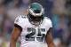 Dec 15, 2013; Minneapolis, MN, USA; Philadelphia Eagles running back LeSean McCoy (25) looks down after failing a fourth down conversion during the third quarter against the Minnesota Vikings at Mall of America Field at H.H.H. Metrodome. Mandatory Credit: