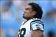 Sep 8, 2013; Charlotte, NC, USA; Carolina Panthers defensive tackle Star Lotulelei (98) on the field before the game. The Seahawks defeated the Panthers 12-7 at Bank of America Stadium. Mandatory Credit: Bob Donnan-USA TODAY Sports