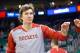 Nov 2, 2013; Salt Lake City, UT, USA; Houston Rockets center Omer Asik (3) is introduced prior to a game against the Utah Jazz at EnergySolutions Arena. Houston won 104-93. Mandatory Credit: Russ Isabella-USA TODAY Sports