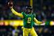 EUGENE, OR - NOVEMBER 29: Quarterback Marcus Mariota #8 of the Oregon Ducks throws a pass against the Oregon State Beavers during the 117th playing of the Civil War on November 29, 2013 at the Autzen Stadium in Eugene, Oregon. (Photo by Jonathan Ferrey/