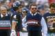 Harbaugh and Ditka "communicating."