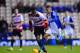 BIRMINGHAM, ENGLAND - DECEMBER 03: Jesse Lingard of Birmingham City in action with Bongani Khumalo of Doncaster during the Sky Bet Championship match between Birmingham City and Doncaster Rovers at St Andrews Stadium on December 03, 2013 in Birmingham, En