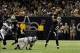 November 5, 2012; New Orleans, LA, USA; New Orleans Saints quarterback Drew Brees (9) passing against the Philadelphia Eagles during third quarter of their game at the Mercedes-Benz Superdome. Mandatory Credit: John David Mercer-USA TODAY Sports