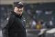 Dec 22, 2013; Philadelphia, PA, USA; Philadelphia Eagles head coach Chip Kelly watches his team during pre game at Lincoln Financial Field. Mandatory Credit: Tommy Gilligan-USA TODAY Sports