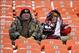 Dec 22, 2013; Kansas City, MO, USA; Fans try to stay warm before the game between the Indianapolis Colts and the Kansas City Chiefs at Arrowhead Stadium. Mandatory Credit: John Rieger-USA TODAY Sports