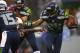 SEATTLE - DECEMBER 22: Marshawn Lynch #24 of the Seattle Seahawks runs against the Arizona Cardinals on December 22, 2013 at CenturyLink Field in Seattle, Washington. (Photo by Jonathan Ferrey/Getty Images)