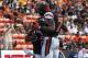 Dec 24, 2013; Honolulu, HI, USA; Oregon State Beavers running back Terron Ward (28) celebrates with receiver Brandin Cooks (7) after scoring a touchdown in the second quarter against Boise State Broncos at the 2013 Hawaii Bowl at Aloha Stadium. Mandatory