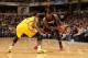 INDIANAPOLIS - DECEMBER 10: LeBron James #6 of the Miami Heat handles the ball against Paul George #24 of the Indiana Pacers at Bankers Life Fieldhouse on December 10, 2013 in Indianapolis, Indiana. NOTE TO USER: User expressly acknowledges and agrees t