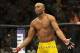 Jul 6, 2013; Las Vegas, NV, USA; Anderson Silva (yellow shorts) during his Middleweight Chamionship Bout at the MGM Grand Garden Arena. Chris Weidman defeated Anderson in a TKO in the second round. Mandatory Credit: Jayne Kamin-Oncea-USA TODAY Sports