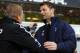 LONDON, ENGLAND - DECEMBER 26: Tim Sherwood (R) the Spurs manager greets Keith Downing the West Bromwich caretaker manager prior to kickoff during the Barclays Premier League match between Tottenham Hotspur and West Bromwich Albion on December 26 2013 in
