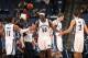 MEMPHIS, TN - DECEMBER 9: Mike Conley #11, Zach Randolph #50, and Tayshaun Prince #21 of the Memphis Grizzlies celebrate during a game against the Orlando Magic on December 9, 2013 at FedExForum in Memphis, Tennessee. NOTE TO USER: User expressly acknowle