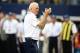 Oct 6, 2013; Arlington, TX, USA; Denver Broncos head coach John Fox claps prior to the game against the Dallas Cowboys at AT&T Stadium. Mandatory Credit: Matthew Emmons-USA TODAY Sports