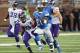 DETROIT, MI - SEPTEMBER 08: Reggie Bush #21 of the Detroit Lions runs 77 yards for a third quarter touchdown during the game against the Minnesota Vikings at Ford Field on September 8, 2013 in Detroit, Michigan. (Photo by Leon Halip/Getty Images)
