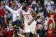 Dec 26, 2013; Houston, TX, USA; Houston Rockets shooting guard James Harden (13) reacts after scoring a basket during the fourth quarter against the Memphis Grizzlies at Toyota Center. Mandatory Credit: Troy Taormina-USA TODAY Sports