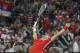 BELGRADE, SERBIA - NOVEMBER 17: Novak Djokovic of Serbia celebrates the victory during the men's singles match between Novak Djokovic of Serbia and Tomas Berdych of Czech Republic on day three of the Davis Cup World Group Final between Serbia and Czech Re