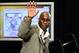 Feb 15, 2013; Houston, TX, USA; Gary Payton waves after being announced as a 2013 hall of fame finalist during a press conference at the Hilton Americas. Mandatory Credit: Bob Donnan-USA TODAY Sports
