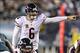Dec 22, 2013; Philadelphia, PA, USA; Chicago Bears quarterback Jay Cutler (6) calls out instructions during the second quarter against the Philadelphia Eagles at Lincoln Financial Field. Mandatory Credit: Howard Smith-USA TODAY Sports