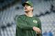 Nov 28, 2013; Detroit, MI, USA; Green Bay Packers quarterback Aaron Rodgers (12) before the game against the Detroit Lions during a NFL football game on Thanksgiving at Ford Field. Mandatory Credit: Tim Fuller-USA TODAY Sports